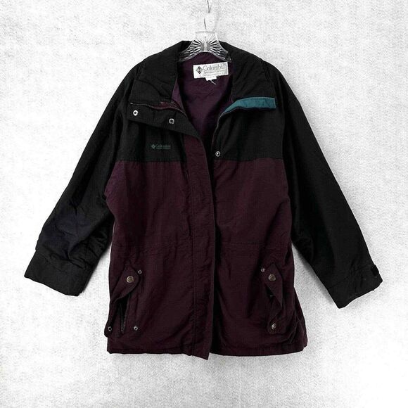 VINTAGE Columbia Ski Jacket Womens Size Small Purple Winter‎ Parka 90s Snow - Picture 1 of 12